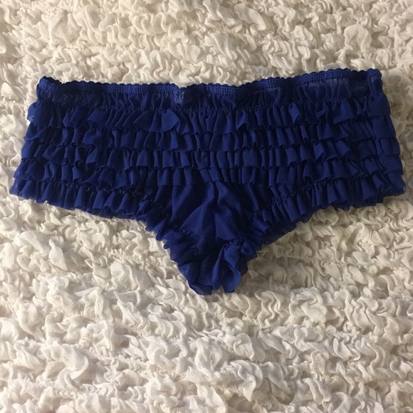 Royal Blue Ruffle Rumba Panties - Picture 4 of 5
